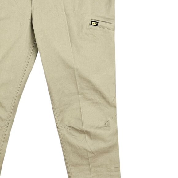 Caterpillar Men's Stretch Canvas Utility Pants 42x34 Khaki Durable Workwear NWT - Picture 5 of 12